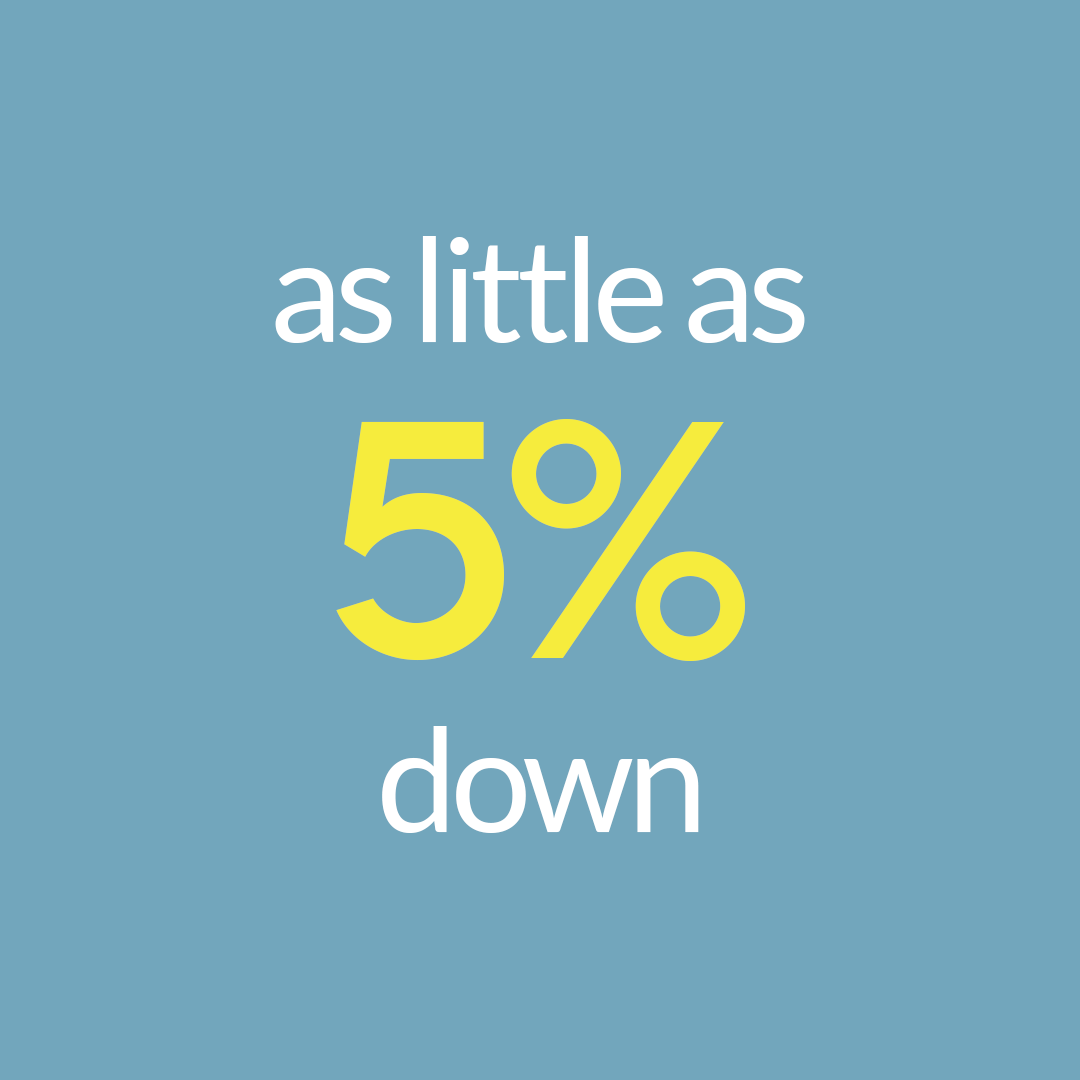 5 percent down